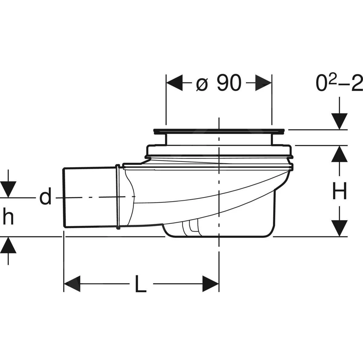 Geberit Toebehoren - Douchesifon, Afvoer 90 Mm, Waterslothoogte 50 Mm 150.550.00.1 4 Geberit Toebehoren - Douchesifon, Afvoer 90 Mm, Waterslothoogte 50 Mm 150.550.00.1 - Afbeelding 2