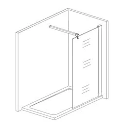 Lansanit LitEX - Walk-In Douchewand, 1400 Mm, Helder Glas W140-C -Douche Uitrusting 0365ad259194aed0a2c07b68