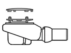 Villeroy & Boch Subway Infinity - Afvoergarnituur Tempoplex Plus Compact, Diameter 90 Mm, Chroom 92260061