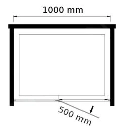 Lansanit LitLUX Brix - Pendel Douchedeur 1000 Mm, Links, Glanzend Aluminium/helder Glas H2Y-10L -Douche Uitrusting 0ad209f815e66c8b5f332231