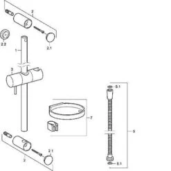 Hansa Viva - Douchestang 600 Mm, Chroom 44140100 -Douche Uitrusting 0fa4261a5255f873741b755f 1