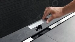 Geberit CleanLine - Rooster Voor Douchegoot, 300-900 Mm, Donker Metaal 154.450.00.1 -Douche Uitrusting 0fd2ca8e8389533eebb01a25