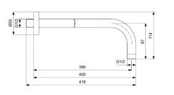Ideal Standard Idealrain Pro - Douchearm 400 Mm, Zwart B9445XG -Douche Uitrusting 17c18efd024cca2839fe1a38