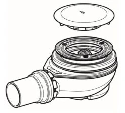 Geberit Toebehoren - Doucheafvoer D90 Met Afbouwdeel, Chroom 150.551.21.1 -Douche Uitrusting 1b2c3501986be94dac892cfe