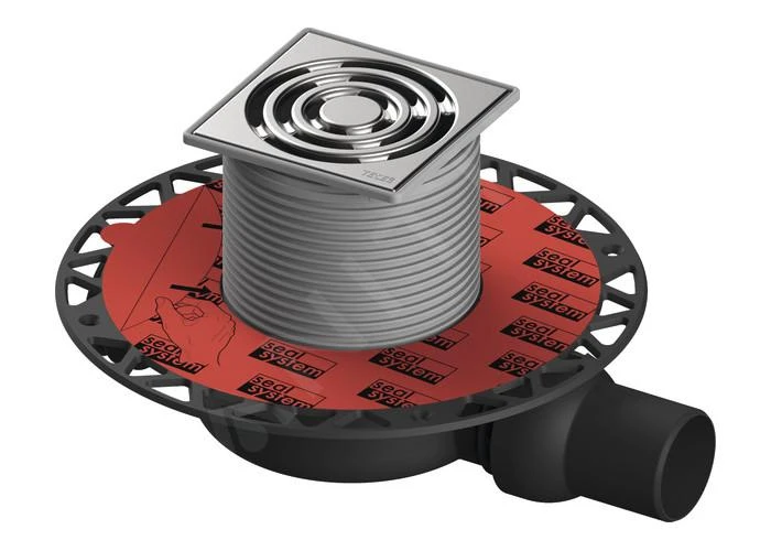 Tece Douchegoten - Afvoerset Horizontaal, Verlaagd, 100x100 Mm, Rvs/kunststof 3601102 3 Tece Douchegoten - Afvoerset Horizontaal, Verlaagd, 100x100 Mm, Rvs/kunststof 3601102