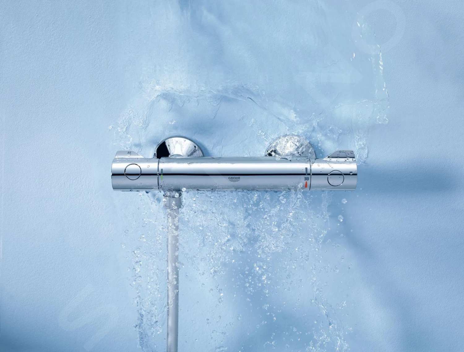 Grohe Grohtherm 800 - Thermostatische Douchekraan Met Douchegarnituur 60 Cm, 2-jets, Chroom 34565001 5 Grohe Grohtherm 800 - Thermostatische Douchekraan Met Douchegarnituur 60 Cm, 2-jets, Chroom 34565001 - Afbeelding 3