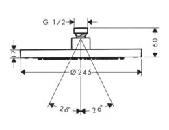 Axor Douche Programma - Hoofddouche 245, 1jet, EcoSmart+, Chroom 35389000 -Douche Uitrusting 2030021508fb65ec79546ad3 1