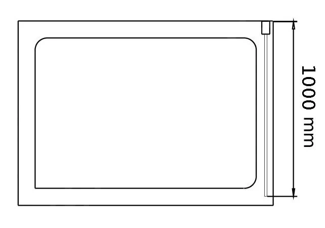 Lansanit LitLUX Serra - Vaste Douchewand 1000 Mm, Glanzend Aluminium/helder Glas SPE100 4 Lansanit LitLUX Serra - Vaste Douchewand 1000 Mm, Glanzend Aluminium/helder Glas SPE100 - Afbeelding 2