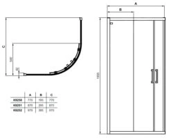 Ideal Standard Connect 2 - Douchecabine 1000x1000 Mm, Zwart/helder Glas K9252V3 -Douche Uitrusting 22fd878f99c919bf92d29f34