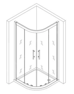 Lansanit LitEX Monte - Douchecabine 4 Delig 1000x1000 Mm, Glanzend Aluminium/helder Glas QF11-190-C -Douche Uitrusting 24f7bf2f7ed7c5b04c1a203d 4