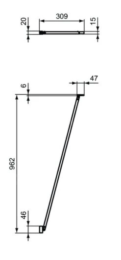 Ideal Standard Connect 2 - Hoeksteun, Zwart K9381V3 -Douche Uitrusting 29cb47127add5d14f61f5f22