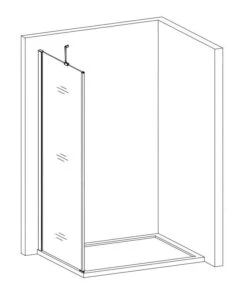 Lansanit LitLUX Brix - Vaste Douchewand 1000 Mm, Glanzend Aluminium/helder Glas SPHY100 -Douche Uitrusting 2a4f4908d99828246131e87d 2