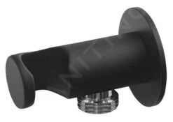 Sapho Accessoires - Wandaansluitbocht Met Houder, Mat Zwart SG203NE -Douche Uitrusting 2a6d6233f8392ee17665a1c9