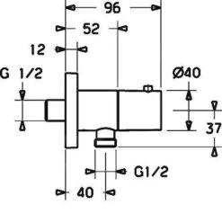Hansa Jet - Wandaansluitbocht, Chroom 51570172 -Douche Uitrusting 2d92726b5c5f198a8829842f