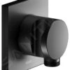 Keuco IXMO - Wandaansluitbocht Met Houder, Mat Zwart 59592370002 -Douche Uitrusting 2e98e62df10b4dd19a02b8a0