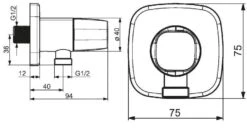 Hansa Living - Wandaansluitbocht Met Stopkraan, Chroom 51570183 5 Hansa Living - Wandaansluitbocht Met Stopkraan, Chroom 51570183 -Douche Uitrusting 3248bd8666da8d1556ed49f3