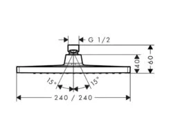 Hansgrohe Crometta - Hoofddouche E 240 Mm, EcoSmart, Mat Zwart 26727670 -Douche Uitrusting 33daf59d7932b768c4b516cf