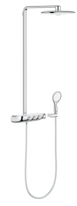Grohe Rainshower SmartControl - Doucheset Duo Met Thermostaat 360, 2-jets, Chroom/moon White 26250LS0