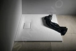 Sapho Acora - Douchebak 800x800 Mm, Gegoten Marmer, Decor Witsteen AC001 -Douche Uitrusting 3a7c9caf58a55b10b60999d4