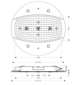 Hansgrohe Raindance - Hoofddouche Diameter 600 Mm Air 3jet Met Verlichting, Chroom 26117000 14 Hansgrohe Raindance - Hoofddouche Diameter 600 Mm Air 3jet Met Verlichting, Chroom 26117000 -Douche Uitrusting 3ad9ebcf6760311e1f5b1785