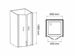 Lansanit LitEX Briano - Vouwdeur Douche 900 Mm, Glanzend Aluminium/mat Glas BF90-190-M 5 Lansanit LitEX Briano - Vouwdeur Douche 900 Mm, Glanzend Aluminium/mat Glas BF90-190-M -Douche Uitrusting 42a6cc227aa909bd108909ef