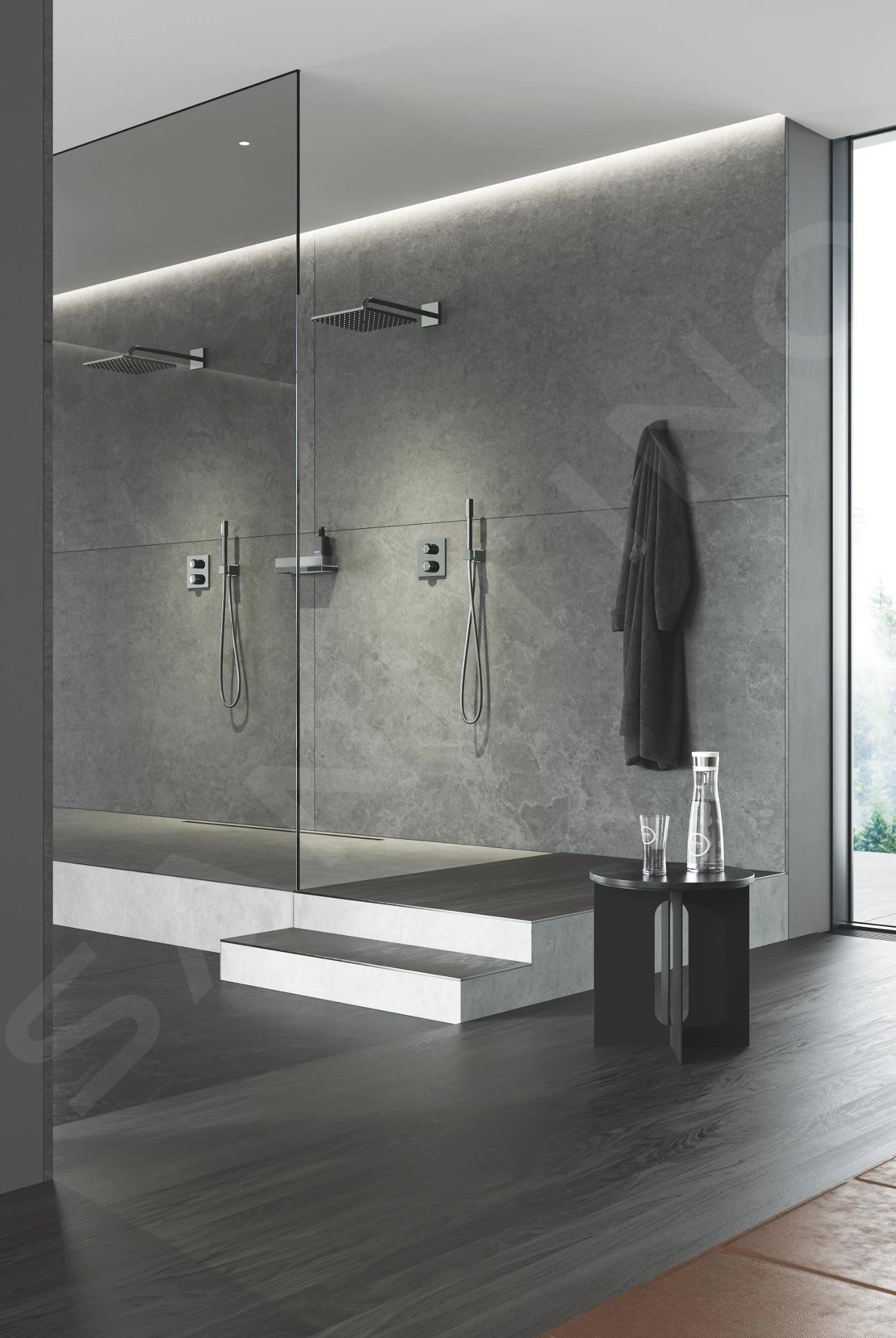 Grohe Rainshower SmartActive Cube - Hoofddouche 310, Douchearm 430 Mm, 2-jets, Hard Graphite 26479A00 5 Grohe Rainshower SmartActive Cube - Hoofddouche 310, Douchearm 430 Mm, 2-jets, Hard Graphite 26479A00 - Afbeelding 3