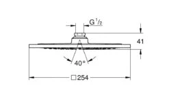 Grohe Rainshower F - F-Series 10", Hoofddouche, 254x254 Mm, Chroom 27285000 -Douche Uitrusting 47c7c0ae5ccdc144955e79b6