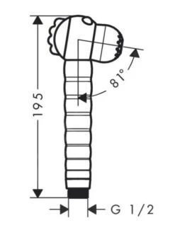 Hansgrohe Jocolino - Handdouche Voor Kinderen, 2 Straalsoorten, Groen 28788570 -Douche Uitrusting 4a174e12bb1825d2ca3a90a9