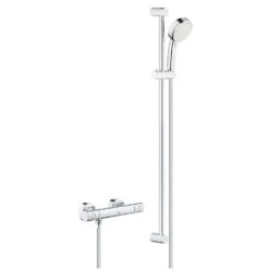 Grohe Grohtherm 800 Cosmopolitan - Douchekraan Met Thermostaat Opbouw, 2 Jets, Chroom 34769000