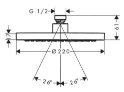 Axor Douche Programma - Hoofddouche 220, 1jet, Chroom 35382000 -Douche Uitrusting 4efdff82c2930f877d2bc4a9 2