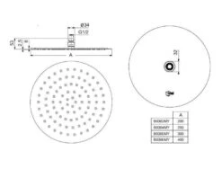 Ideal Standard Idealrain - Hoofddouche LUXE, Diameter 300 Mm, Roestvrij Staal B0385MY -Douche Uitrusting 530bbd6726d791b6005316ed