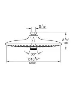 Grohe Euphoria SmartControl - Hoofddouche 260, 3 Straalsoort, Geborsteld Nikkel 26456EN0 -Douche Uitrusting 5424f710c0fec28bf834fa14