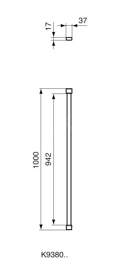 Ideal Standard Connect 2 - Bevestigingsarm, Chroom K9380VA 4 Ideal Standard Connect 2 - Bevestigingsarm, Chroom K9380VA - Afbeelding 2