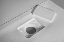 Sapho Acora - Douchebak 800x800 Mm, Gegoten Marmer, Decor Witsteen AC001 -Douche Uitrusting 5b9597adfc34748058b1bb5b