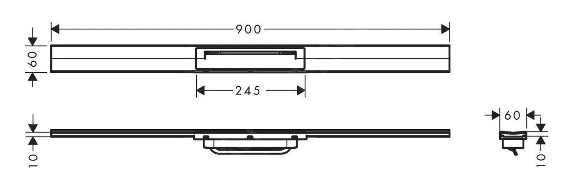 Hansgrohe RainDrain Flex - Douchegoot Met Rvs Rooster 900, Te Plaatsen In De Ruimte, Inkortbaar, Geborsteld Brons 56045140 4 Hansgrohe RainDrain Flex - Douchegoot Met Rvs Rooster 900, Te Plaatsen In De Ruimte, Inkortbaar, Geborsteld Brons 56045140 - Afbeelding 2