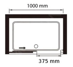 Lansanit LitIN Vati - Douche Schuifdeur 1000 Mm, Glanzend Aluminium/helder Glas SR10-6-190-C -Douche Uitrusting 5befcbf589ae0c65fd465887