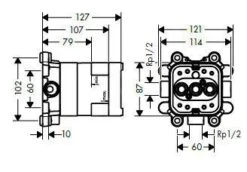 Axor Inbouwdelen - Inbouwdeel Voor Hoofddouche, 2jets, Met Douchearm 35361180 -Douche Uitrusting 61d2c556d91ff55b96af9b21