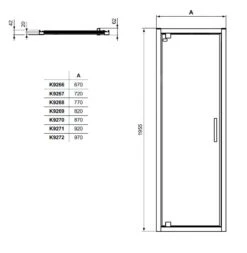 Ideal Standard Connect 2 - Draaideur 1000 Mm, Silver Bright/helder Glas K9272EO 6 Ideal Standard Connect 2 - Draaideur 1000 Mm, Silver Bright/helder Glas K9272EO -Douche Uitrusting 641531d52272d3ba4a6db89b 1