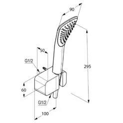 Kludi Fizz - Doucheset Met Douchekop, Houder En Doucheslang, Chroom 6767005-00 -Douche Uitrusting 69bc7910565665a352befec9