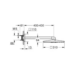 Grohe Rainshower SmartActive Cube - Hoofddouche 310, Douchearm 430 Mm, 2-jets, Geborsteld Hard Graphite 26479AL0 10 Grohe Rainshower SmartActive Cube - Hoofddouche 310, Douchearm 430 Mm, 2-jets, Geborsteld Hard Graphite 26479AL0 -Douche Uitrusting 6ad6e462901f84fcf3cbd6d8 1
