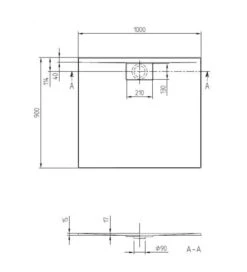 Villeroy & Boch Architectura MetalRim - Douchebak, 900x1000 Mm, VilboGrip, Alpine Wit UDA1090ARA215GV-01 -Douche Uitrusting 6d083f15c8e537e18f80a5f6