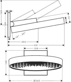 Hansgrohe Rainfinity - Hoofddouche 360 Met Douchearm, 1jet, Gepolijst Goud 26230990 -Douche Uitrusting 6fe27f1efe19af80585be9de 1