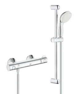 Grohe Grohtherm 800 - Thermostatische Douchekraan Met Douchegarnituur 60 Cm, 2-jets, Chroom 34565001