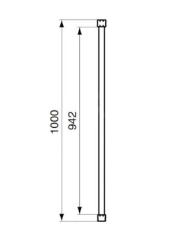Ideal Standard Connect 2 - Hoeksteun, Zwart K9380V3 -Douche Uitrusting 774cf6abb48cd065a3d65b28