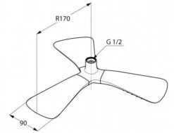 Kludi Fizz - Hoofddouche, Chroom 6757805-00 -Douche Uitrusting 79fd07d3562c61687e67205a