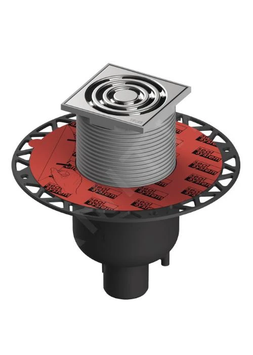 Tece Douchegoten - Afvoerset Loodrecht 100x100 Mm, Rvs/kunststof 3601300 3 Tece Douchegoten - Afvoerset Loodrecht 100x100 Mm, Rvs/kunststof 3601300