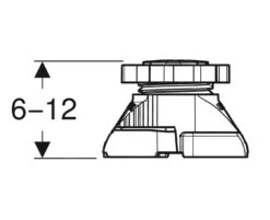 Geberit Toebehoren - Steunpoten 9 St, Hoogte 6-12 Cm, Voor Douchebak Lengte Tot 1400 Mm 554.952.00.1 -Douche Uitrusting 7deb89e6379c9e5d8ef60e33