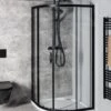 Gelco Sigma - Douchehoek 80x80 Cm, R550, Mat Zwart/helder Glas GS5580B -Douche Uitrusting 7e5460bf2314b0e319c8c854 1