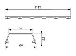 Tece TECEdrainline - Rooster Voor Douchegoot 1200 Mm, Gepolijst Roestvrij Staal 601282 -Douche Uitrusting 7e58002d5d903aaa8d412a04