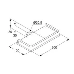 Kludi Cockpit - Planchette Voor Douchestang, Lengte 200 Mm, Wit 6410110-00 -Douche Uitrusting 7f53ef388ae77c8589889e22